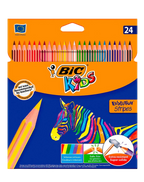 CRAYON DE COULEUR BIC KIDS STRIPES 24 unités